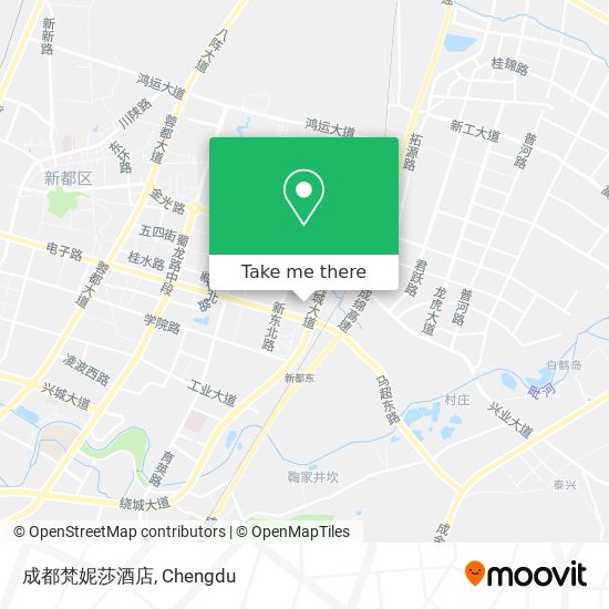 成都梵妮莎酒店 map