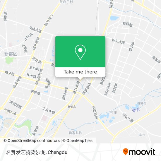 名贤发艺烫染沙龙 map