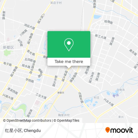 红星小区 map