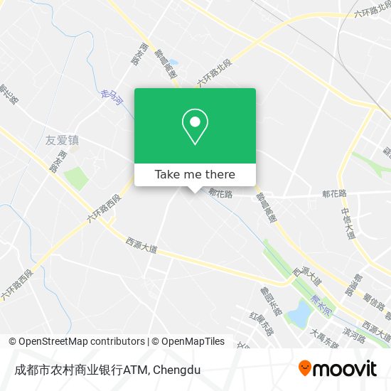 成都市农村商业银行ATM map