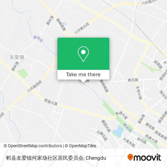 郫县友爱镇何家场社区居民委员会 map