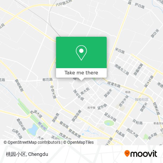 桃园小区 map