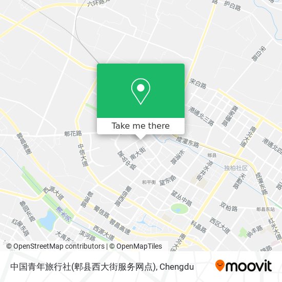 中国青年旅行社(郫县西大街服务网点) map