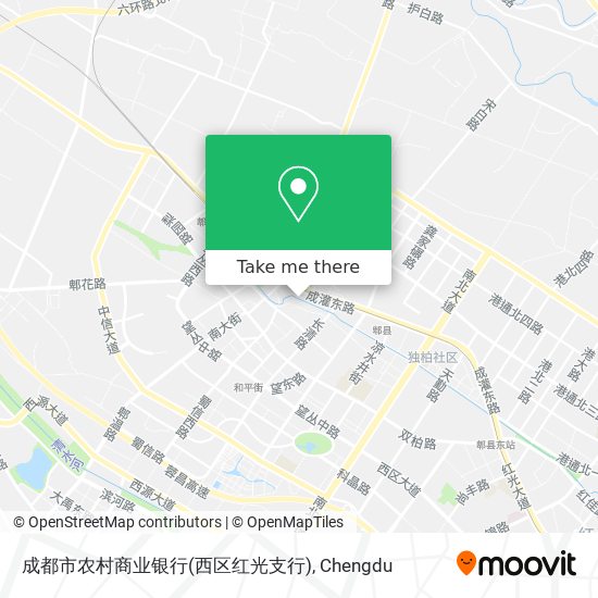 成都市农村商业银行(西区红光支行) map
