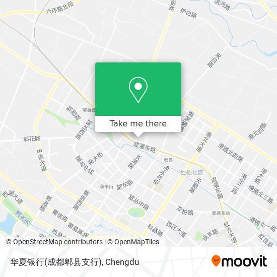 华夏银行(成都郫县支行) map