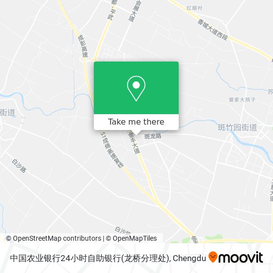 中国农业银行24小时自助银行(龙桥分理处) map
