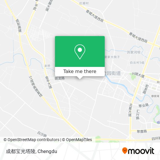 成都宝光塔陵 map