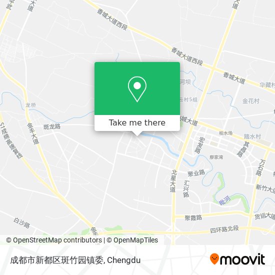 成都市新都区斑竹园镇委 map