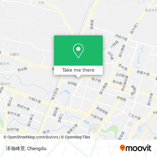 泽瀚峰景 map