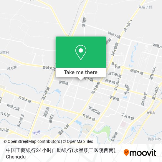 中国工商银行24小时自助银行(永星职工医院西南) map