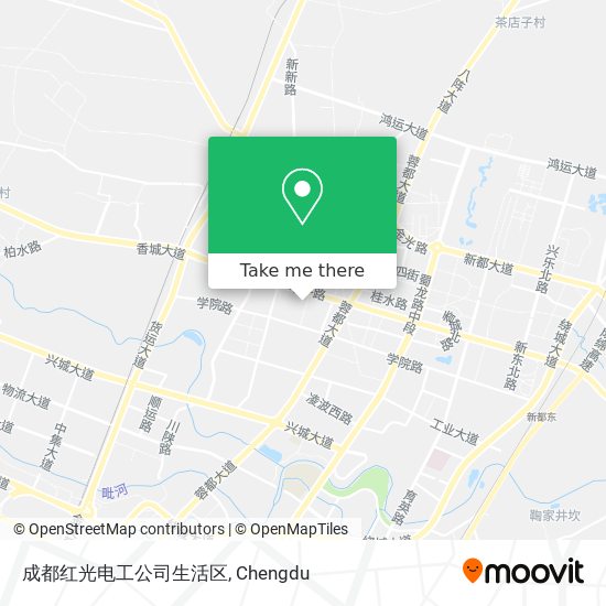 成都红光电工公司生活区 map