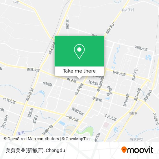美剪美业(新都店) map