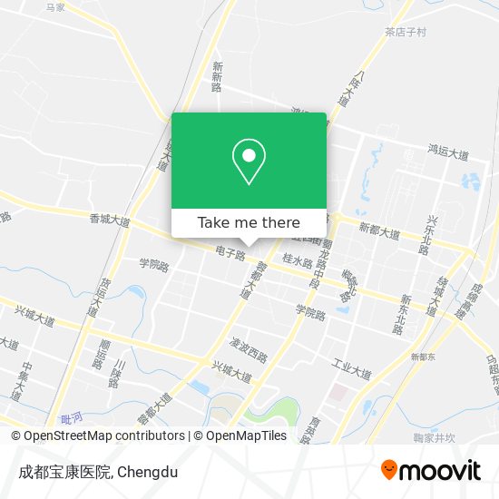 成都宝康医院 map