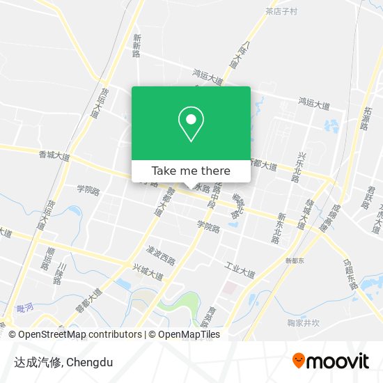 达成汽修 map