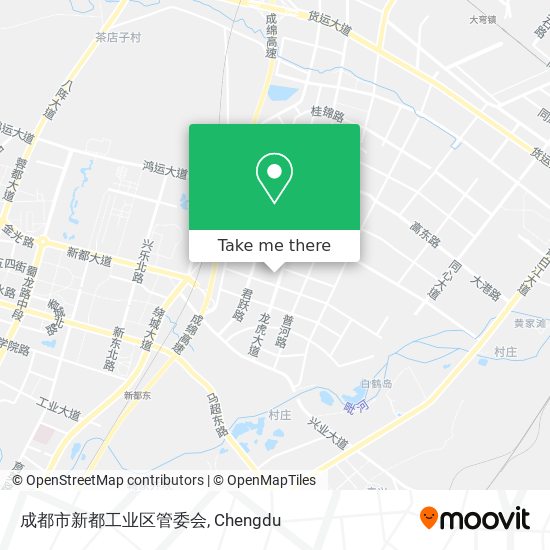 成都市新都工业区管委会 map