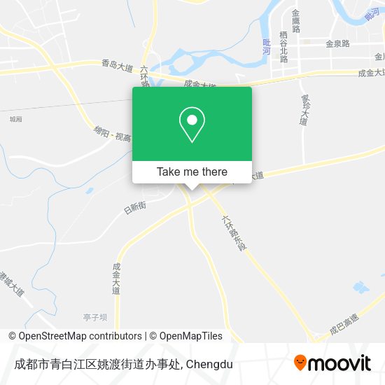 成都市青白江区姚渡街道办事处 map