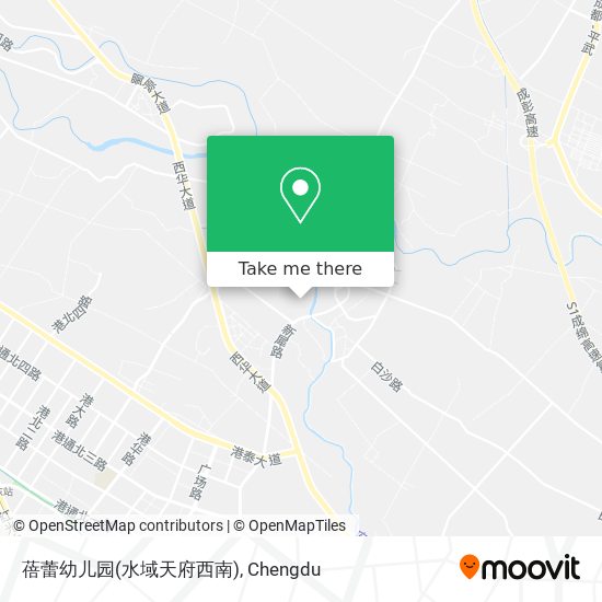 蓓蕾幼儿园(水域天府西南) map