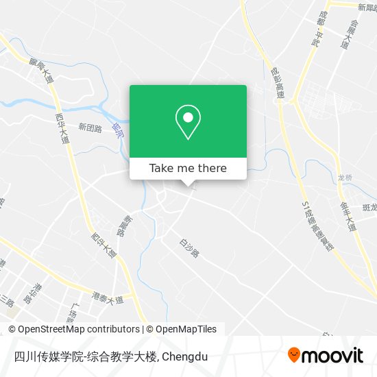 四川传媒学院-综合教学大楼 map