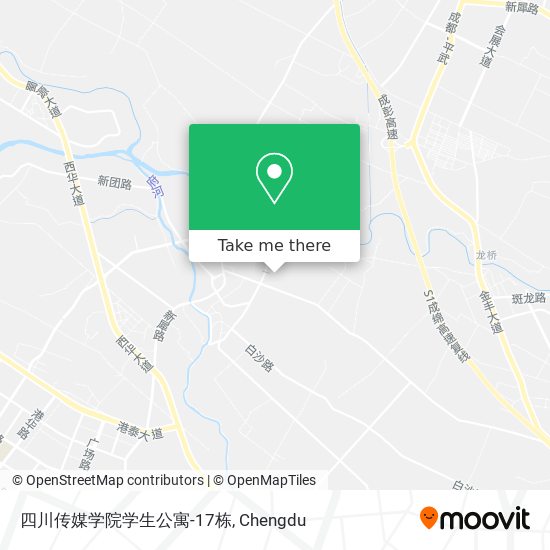 四川传媒学院学生公寓-17栋 map
