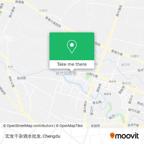 宏发干杂酒水批发 map