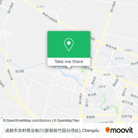 成都市农村商业银行(新都斑竹园分理处) map