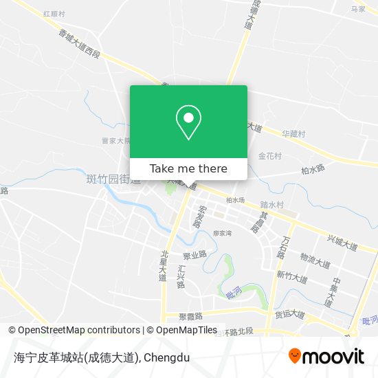 海宁皮革城站(成德大道) map