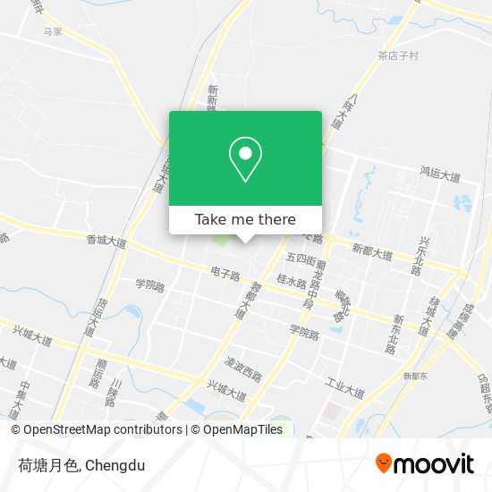 荷塘月色 map