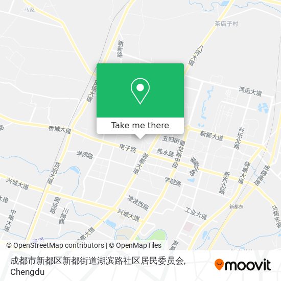 成都市新都区新都街道湖滨路社区居民委员会 map