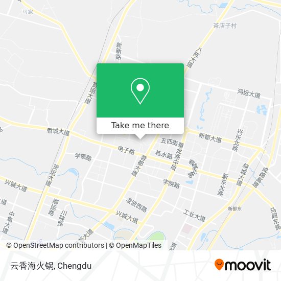 云香海火锅 map