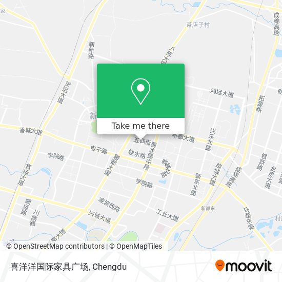 喜洋洋国际家具广场 map
