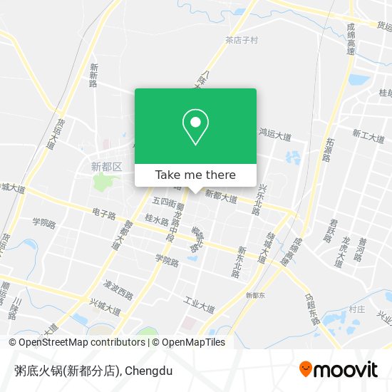 粥底火锅(新都分店) map