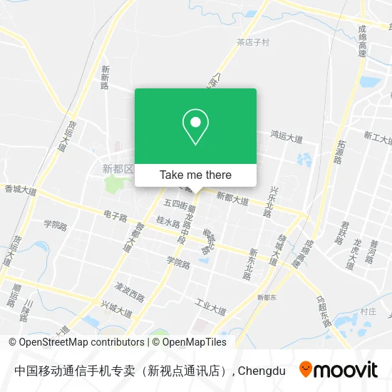 中国移动通信手机专卖（新视点通讯店） map