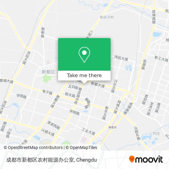 成都市新都区农村能源办公室 map