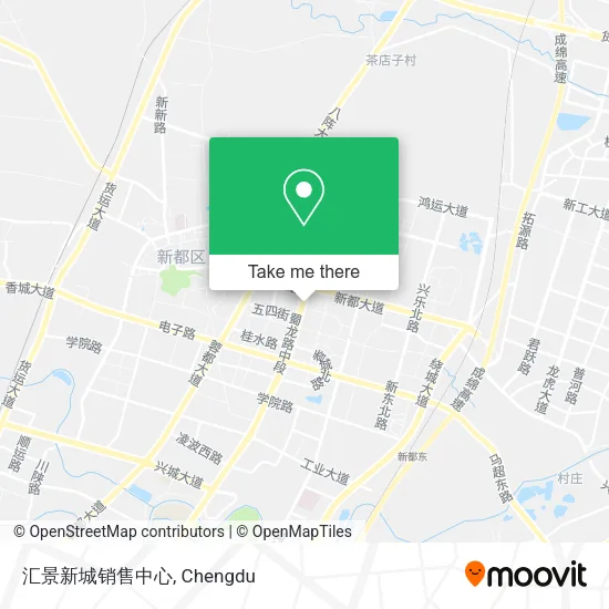 汇景新城销售中心 map