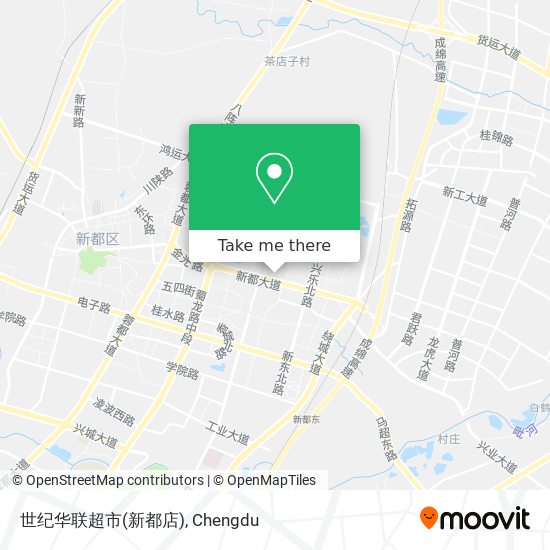 世纪华联超市(新都店) map