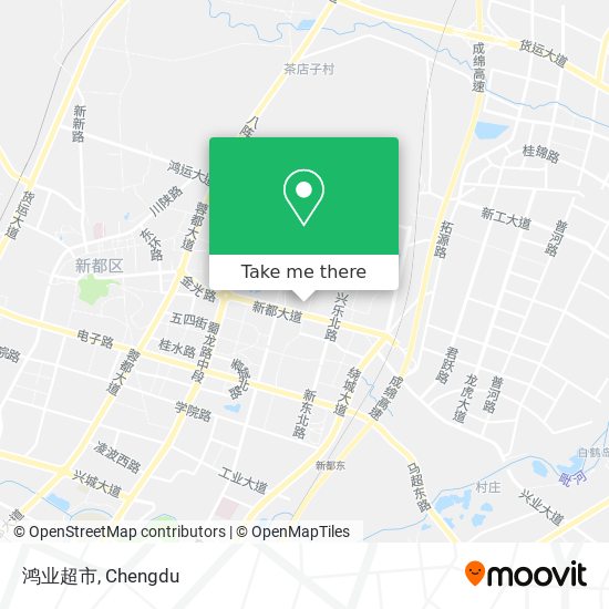 鸿业超市 map