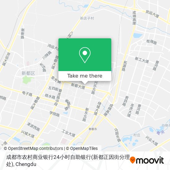 成都市农村商业银行24小时自助银行(新都正因街分理处) map