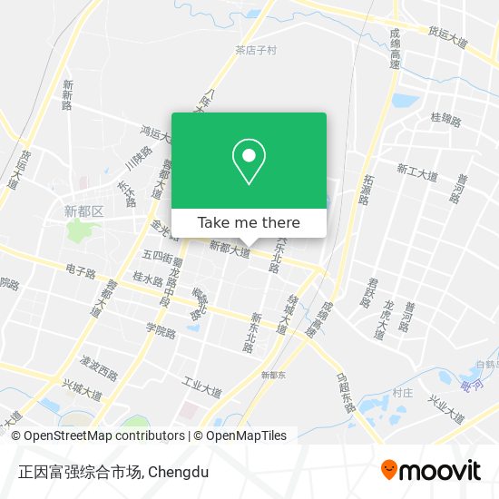 正因富强综合市场 map