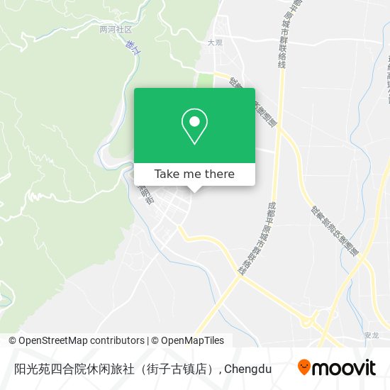 阳光苑四合院休闲旅社（街子古镇店） map