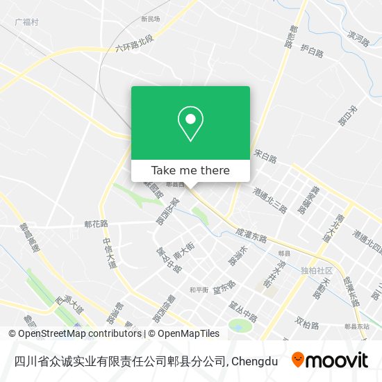 四川省众诚实业有限责任公司郫县分公司 map