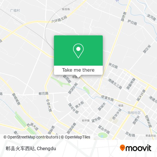 郫县火车西站 map