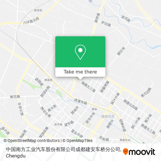 中国南方工业汽车股份有限公司成都建安车桥分公司 map