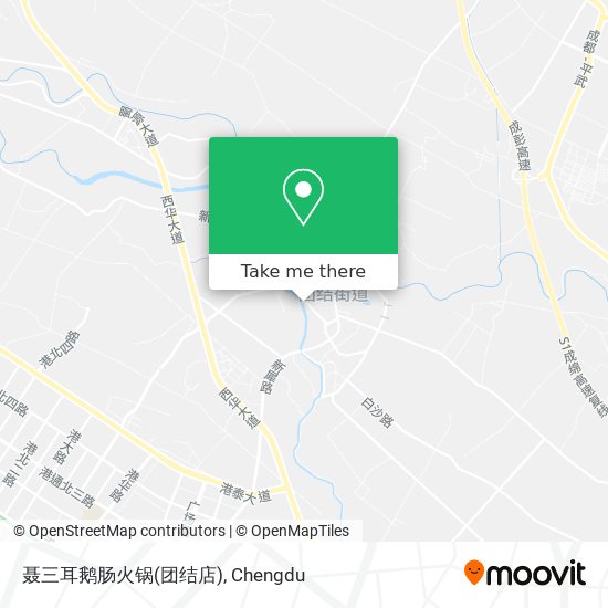 聂三耳鹅肠火锅(团结店) map