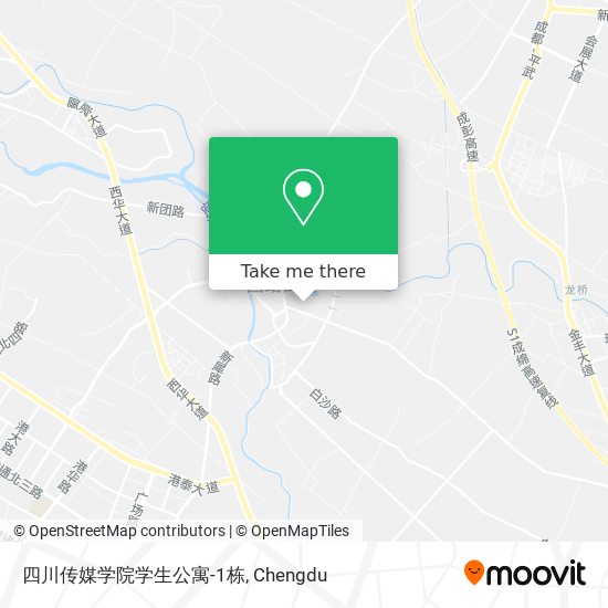 四川传媒学院学生公寓-1栋 map
