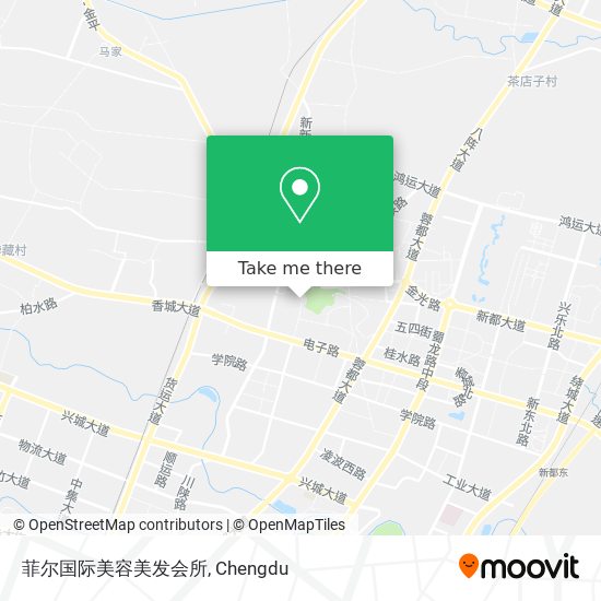 菲尔国际美容美发会所 map