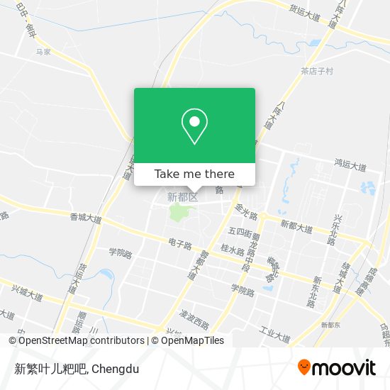 新繁叶儿粑吧 map