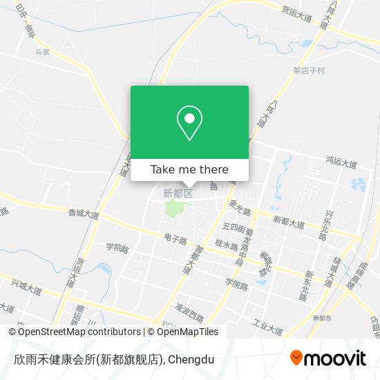 欣雨禾健康会所(新都旗舰店) map