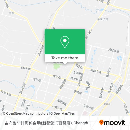 吉布鲁牛排海鲜自助(新都懿润百货店) map