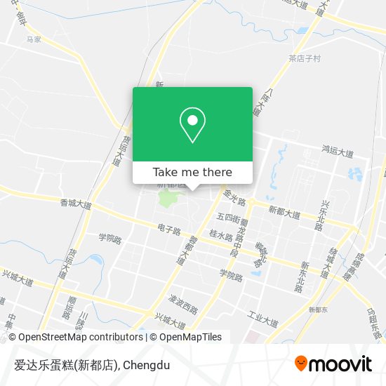 爱达乐蛋糕(新都店) map