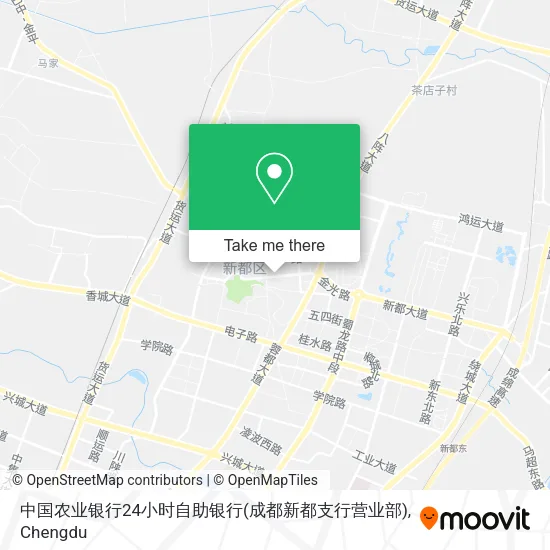中国农业银行24小时自助银行(成都新都支行营业部) map